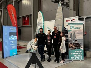 SMAR premiering SipaBoards e-SUP at the 2024 Prague For Boat exhibition.